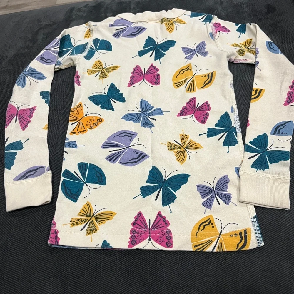 Hanna Andersson Butterfly Print Kids Pajama Set